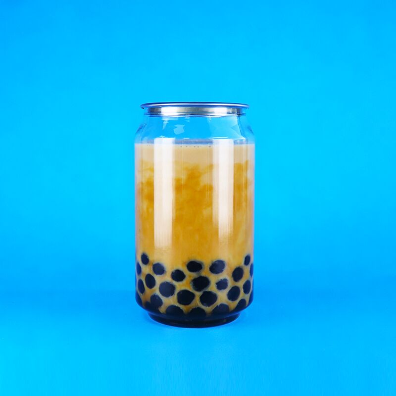 علبة بلاستيكية خالية من BPA مع غطاء مفتوح بسهولة وسعة 330 مل لتعبئة الأغذية والمشروبات