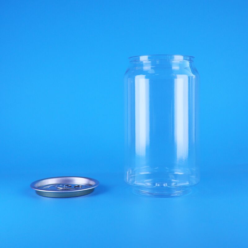 علبة بلاستيكية خالية من BPA مع غطاء مفتوح بسهولة وسعة 330 مل لتعبئة الأغذية والمشروبات