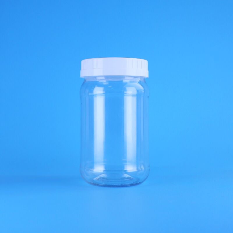 220 مل قنينة بلاستيكية صافية ذات جودة غذائية مع غطاء مسدس أبيض لحزم السلطة والمربى