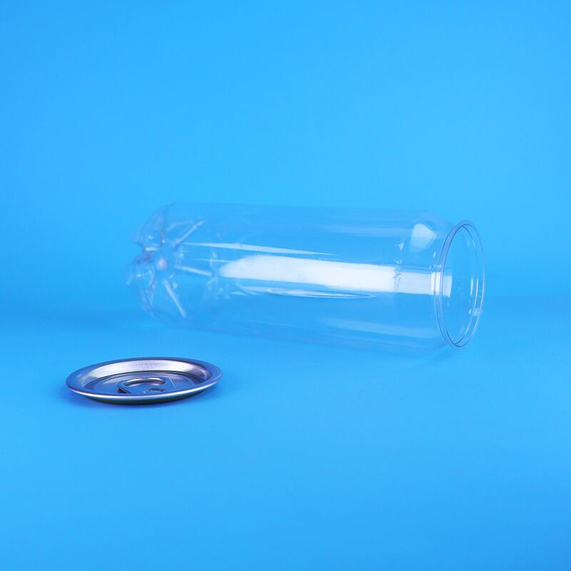 علبة بلاستيكية من نوع بي تي مع غطاء مفتوح بسهولة سعة 500 مل ضد التسرب للمشروبات الغازية والمشروبات الكحولية
