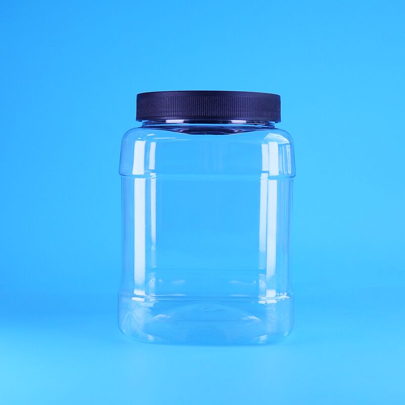 وعاء بلاستيكي مربع مخصص من PET بغطاء مسطح لولبي - حل تخزين طعام خالٍ من BPA