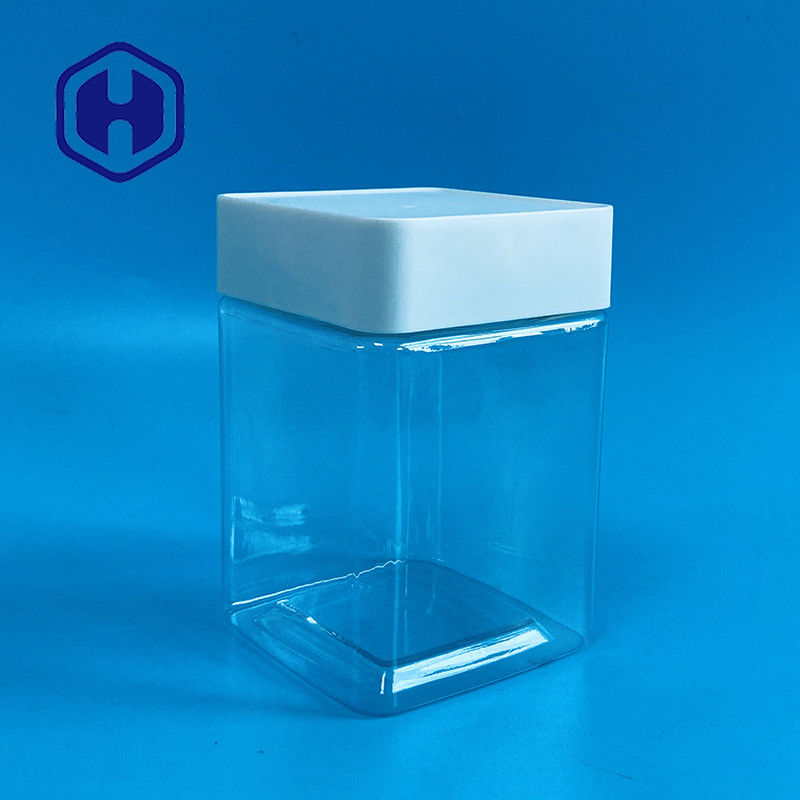 جرة بلاستيكية شفافة لملفات تعريف الارتباط للحيوانات الأليفة للتمور وبذور الخطمي والجوز والفواكه والخضروات المجففة