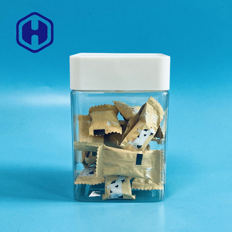 جرة بلاستيكية شفافة لملفات تعريف الارتباط للحيوانات الأليفة للتمور وبذور الخطمي والجوز والفواكه والخضروات المجففة