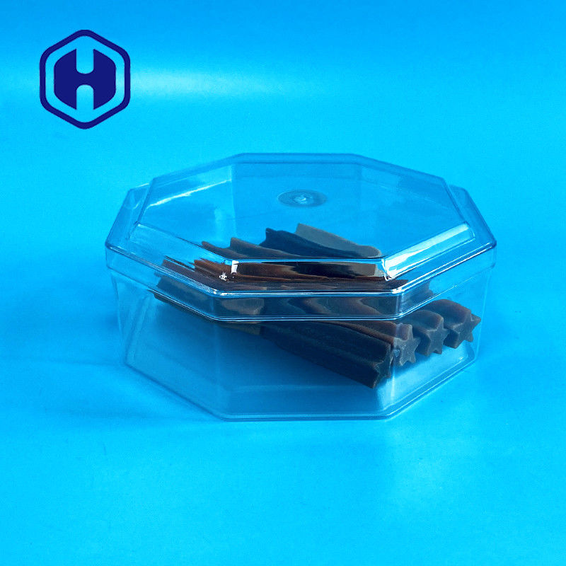 مثمنة مخصصة لحوم الجوز Cubilose 15oz صندوق PET واضح