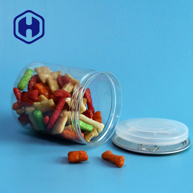 300 # 330 مل برطمان بلاستيكي شفاف لتخزين حبوب الشوكولاتة والفول السوداني مع غطاء سهل الفتح