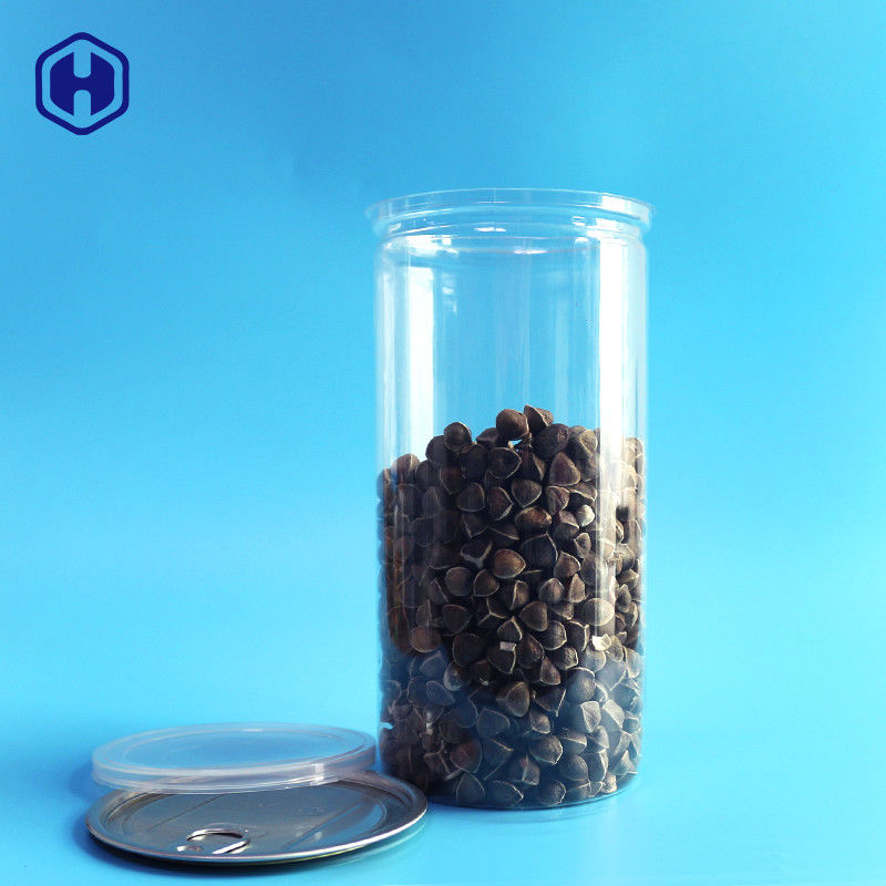 غطاء من الألومنيوم علب بلاستيكية شفافة طويلة عالية 1380 مل 401 # تغليف فشار