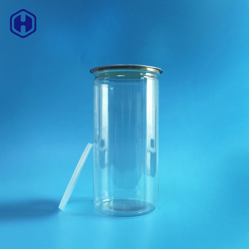 غطاء من الألومنيوم علب بلاستيكية شفافة طويلة عالية 1380 مل 401 # تغليف فشار