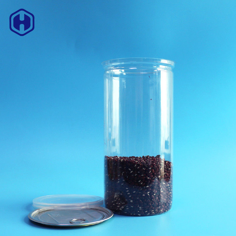 غطاء من الألومنيوم علب بلاستيكية شفافة طويلة عالية 1380 مل 401 # تغليف فشار