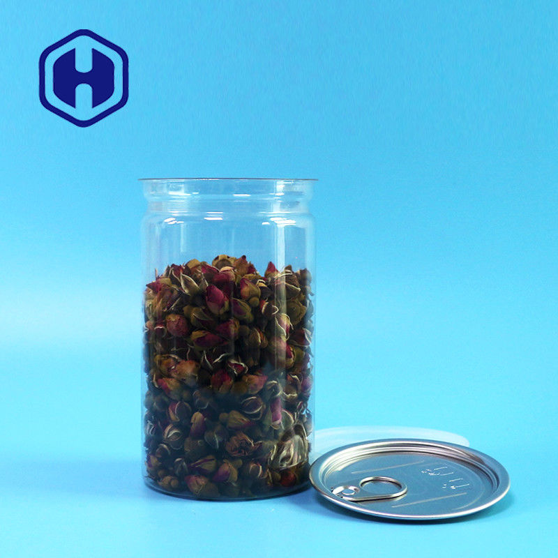 عبوة بلاستيكية مستديرة 16.9 أونصة سهلة الفتح 500 مل للوجبات الخفيفة والتوت الجاف والفول السوداني