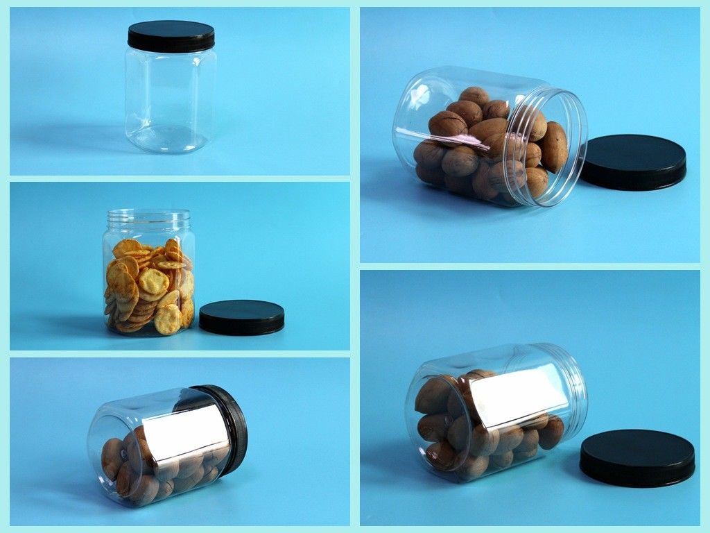 630 مل 21.5 أوقية حاوية بلاستيكية مسدس دقيق الشوفان دقيق الذرة المصاصة تغليف رقائق الخضروات