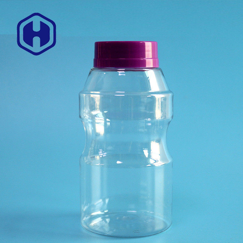 300 مل جرة بلاستيكية مانعة للتسرب لبذور حبوب الشوكولاتة برطمانات حلوى PET ذات فم صغير بغطاء لولبي