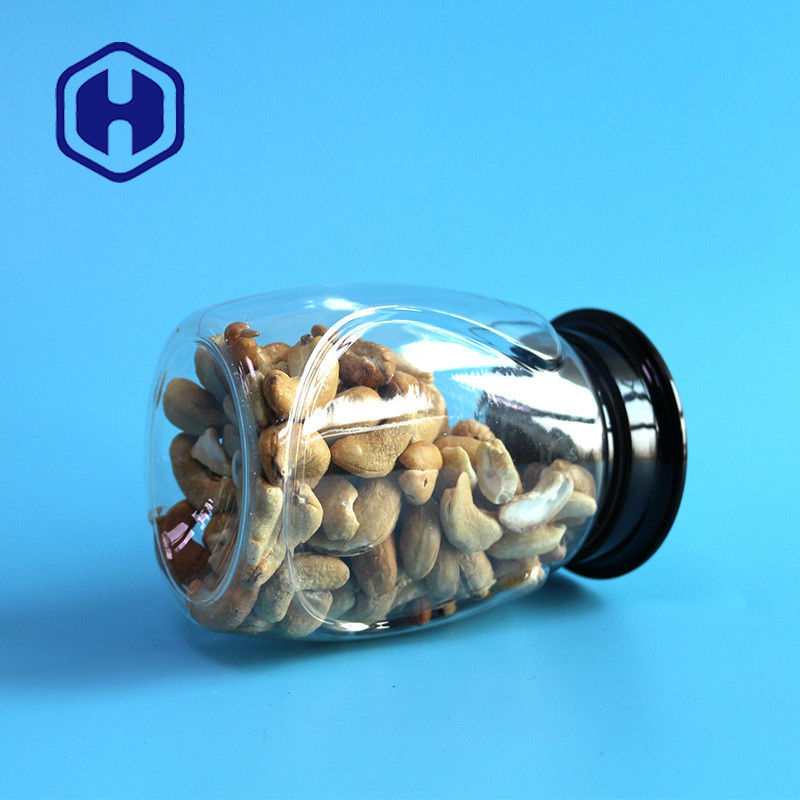 جرة بلاستيكية PET فارغة محكمة الغلق للحصول على سكر ملح خاص بارتفاع 400 مل 120 مم