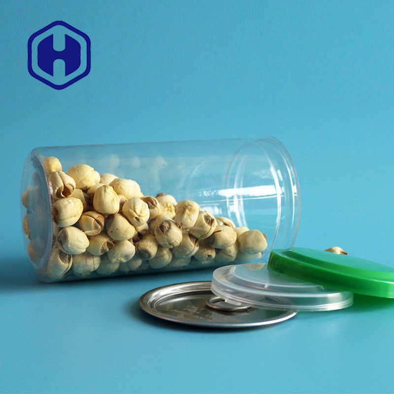 211 # 440 مللي علب بلاستيكية شفافة ، قضبان بسكويت الشوكولاتة سهلة الفتح ، يمكن PET