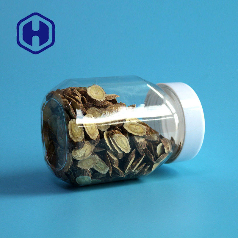 علبة زبدة الفول السوداني البلاستيكية غير السامة 390 مل 13 أوقية بلون شفاف