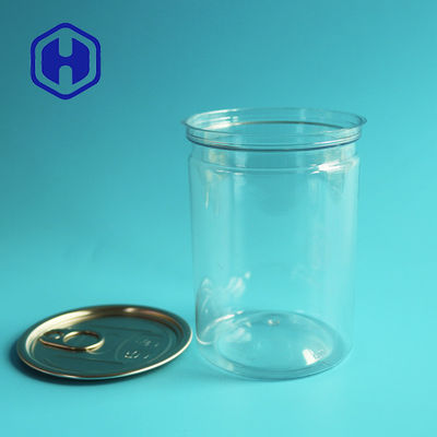 350 مل جولة التعبئة علب التوابل البلاستيكية صلصة صفيح سهلة الفتح نهاية