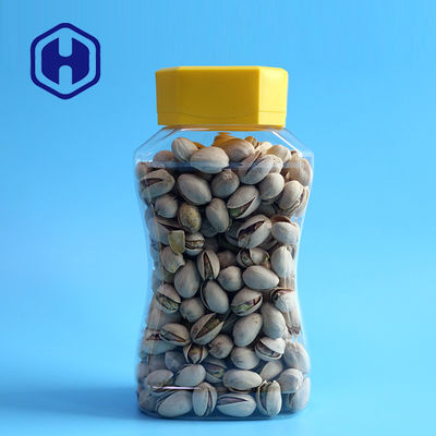 واضح 800 مل مسحوق الفول البلاستيك التعبئة والتغليف جرة 180 مم الارتفاع