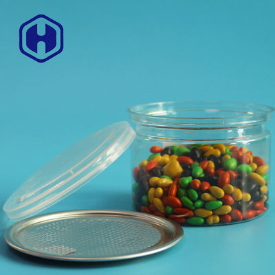 قطط كلب يعالج البسكويت البلاستيكي سهل الفتح مع أغذية الحيوانات الأليفة المستديرة 250 مل 60 ملم ارتفاع