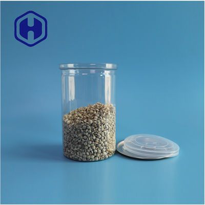 المأكولات البحرية المكسرات الغذائية آمنة شفافة قابلة لإعادة التدوير مستديرة بطاقة PET الغذائية مع نهاية مفتوحة سهلة