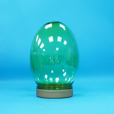 شكل فريد شفافة البلاستيكية بي تي للفواكه الغذائية المكسرات البستقية الجرة مع غطاء المسمار