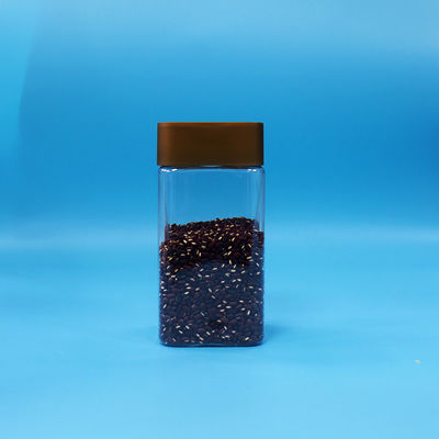 كوكيز واضحة طعام الحلوى الصف الغذائي PET مربع بلاستيكية عبوات التخزين