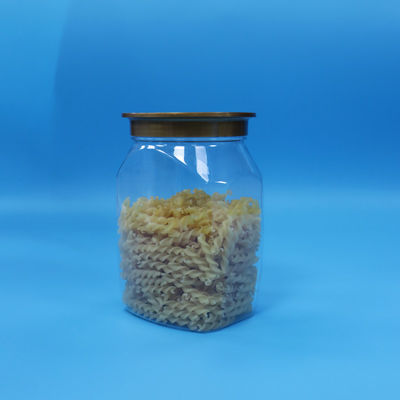 طعام الأطفال عالية الجودة الشفافة البلاستيكية بي تي أوف تخزين الغذاء الجرة الختم غطاء للمكسرات