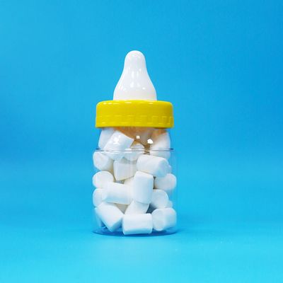 الصف الغذائي الشفاف PET البلاستيك المغلقة الجرة مقبض المسمار الغذائي الكعك الحلوى