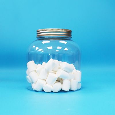 أغطية المسمار من الألومنيوم بلاستيكية واضحة من البترول الحلوى المستديرة المكسرات الغذائية اليومية الزجاجات صديقة للبيئة