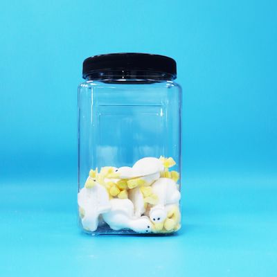 مربع الشكل الشفاف البلاستيكي بطاقات بي تي أسود الغطاء للأطعمة الأطفال حلوى الكعك