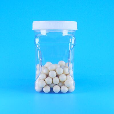 بسكويت بحشوة السمسم ودقيق الذرة، برطمانات بلاستيكية شفافة بغطاء لولبي، مقابض مربعة، خالية من مادة BPA