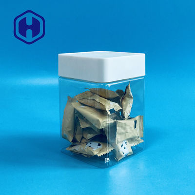 جرة بلاستيكية شفافة لملفات تعريف الارتباط للحيوانات الأليفة للتمور وبذور الخطمي والجوز والفواكه والخضروات المجففة