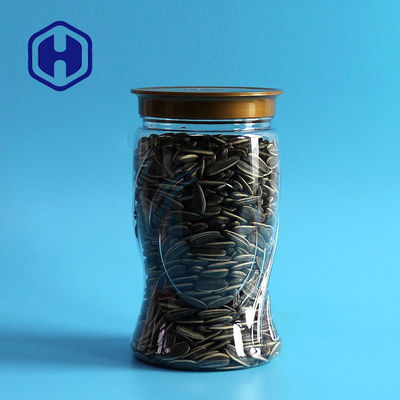 حبات جرة PET شفافة سعة 34 أونصة بحجم S سعة 34 أونصة ، تمور الجوز والجوز